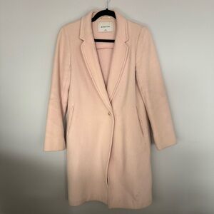 Aritzia Stedman Women's Soft Pink Wool Coat